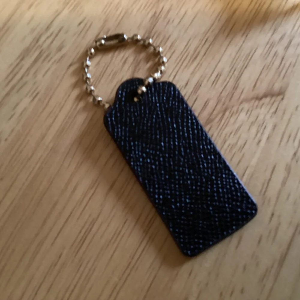 Coach Black Bag Tag/Hang Tag